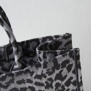 Replica Dior Tote Book Leopard Grey - high-accuracy replica luxury purse