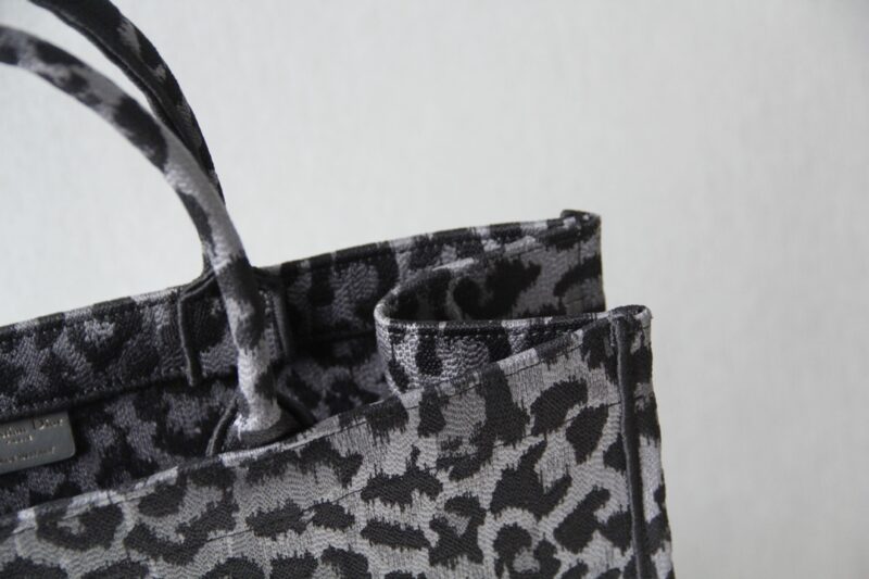 Replica Dior Tote Book Leopard Grey - high-accuracy replica luxury purse