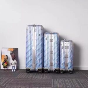 Replica Rimowa & Dior Suitcase Light Blue - high-end fake designer purse