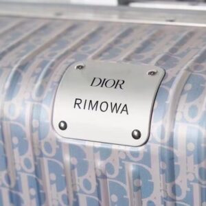 Replica Rimowa & Dior Suitcase Light Blue - authentic-look luxury purse replica