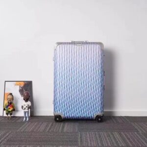 Replica Rimowa & Dior Suitcase Light Blue - elite superclone designer purse