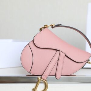 Replica Dior Saddle Bag Small Pink - 1:1 designer replica handbag