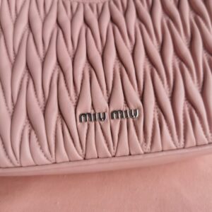 Replica Miu Miu Matelassé Pearl Pink - best quality luxury bag dupe