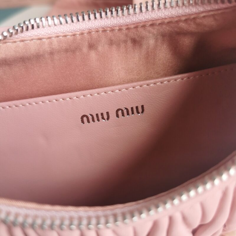 Replica Miu Miu Matelassé Pearl Pink - premium 1:1 fake handbag model