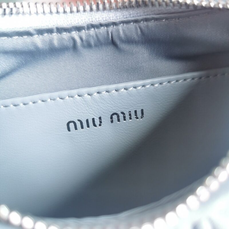 Replica Miu Miu Matelassé Pearl Blue - 1:1 designer replica handbag