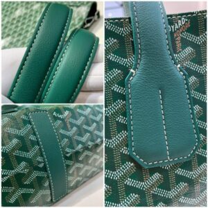 Replica Goyard Voltaire Dark Green - best quality luxury bag dupe