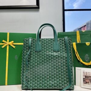 Replica Goyard Voltaire Dark Green - best quality luxury bag dupe