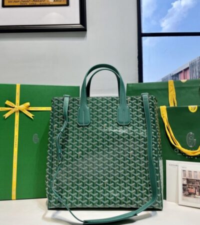 Replica Goyard Voltaire Dark Green - best quality luxury bag dupe