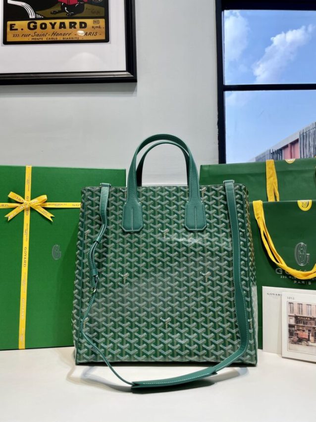 Replica Goyard Voltaire Dark Green - best quality luxury bag dupe