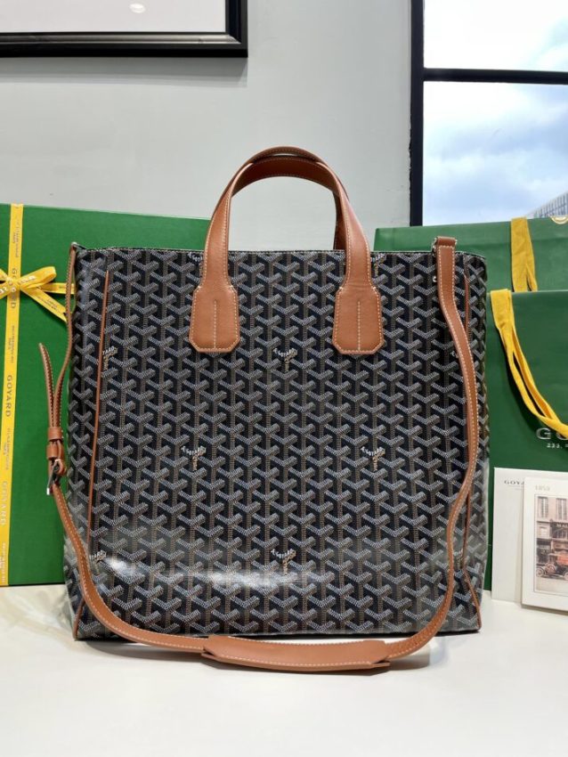 Replica Goyard Voltaire Dark Brown - high-accuracy replica luxury purse
