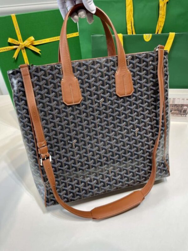 Replica Goyard Voltaire Dark Brown - high-accuracy replica luxury purse