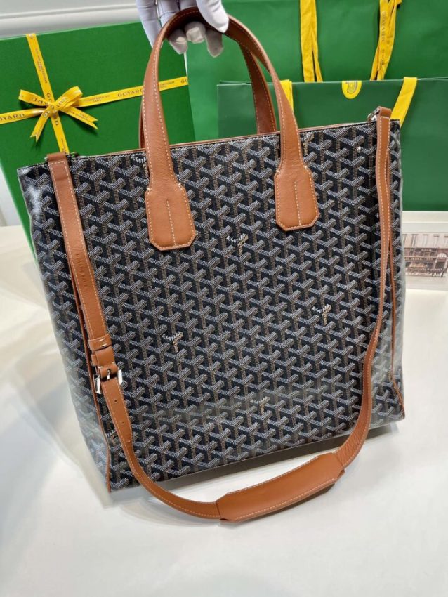 Replica Goyard Voltaire Dark Brown - high-accuracy replica luxury purse
