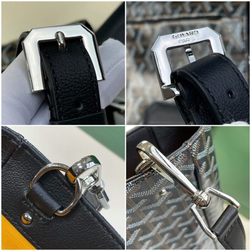 Replica Goyard Voltaire Dark Black - high-end fake designer purse