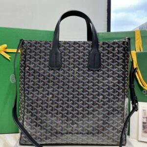 Replica Goyard Voltaire Dark Black - near-authentic luxury replica handbag
