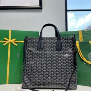Replica Goyard Voltaire Dark Black - near-authentic luxury replica handbag