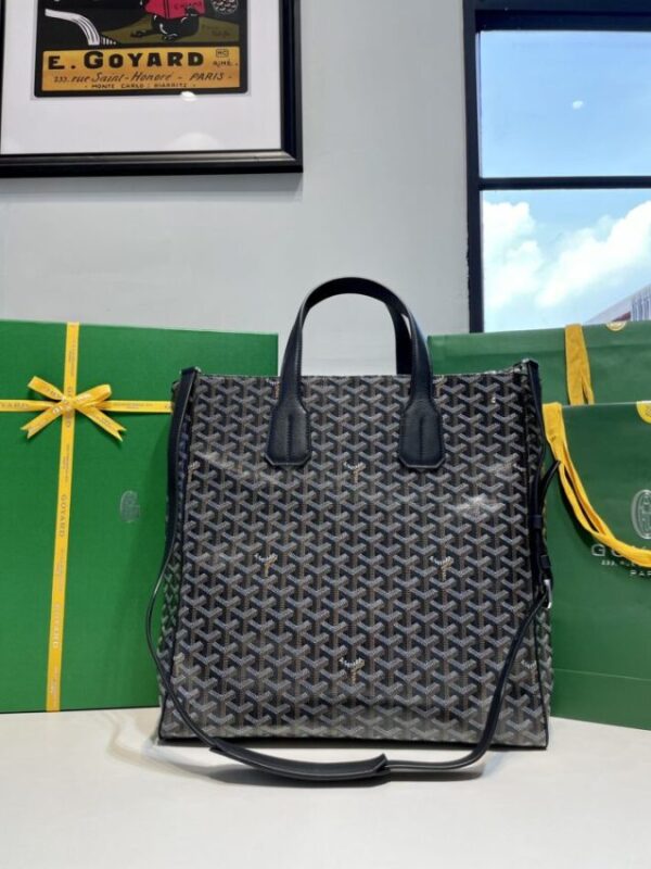Replica Goyard Voltaire Dark Black - near-authentic luxury replica handbag