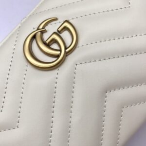 Replica Gucci Marmont Matelasse Wallet On Chain White - best-selling designer handbag dupe