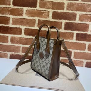 Replica Gucci Ophidia Mini Tote Bag Beige - high-end fake designer purse