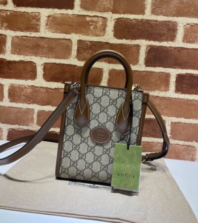 Replica Gucci Ophidia Mini Tote Bag Beige - ultra-realistic fake designer tote