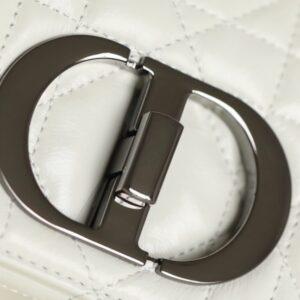 Replica Dior Caro Bag White Gunmetal - best-selling designer handbag dupe