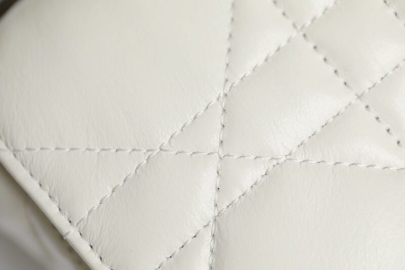 Replica Dior Caro Bag White Gunmetal - premium 1:1 fake handbag model