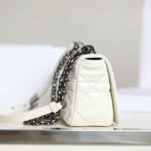 Replica Dior Caro Bag White Gunmetal - top-rated replica designer bag