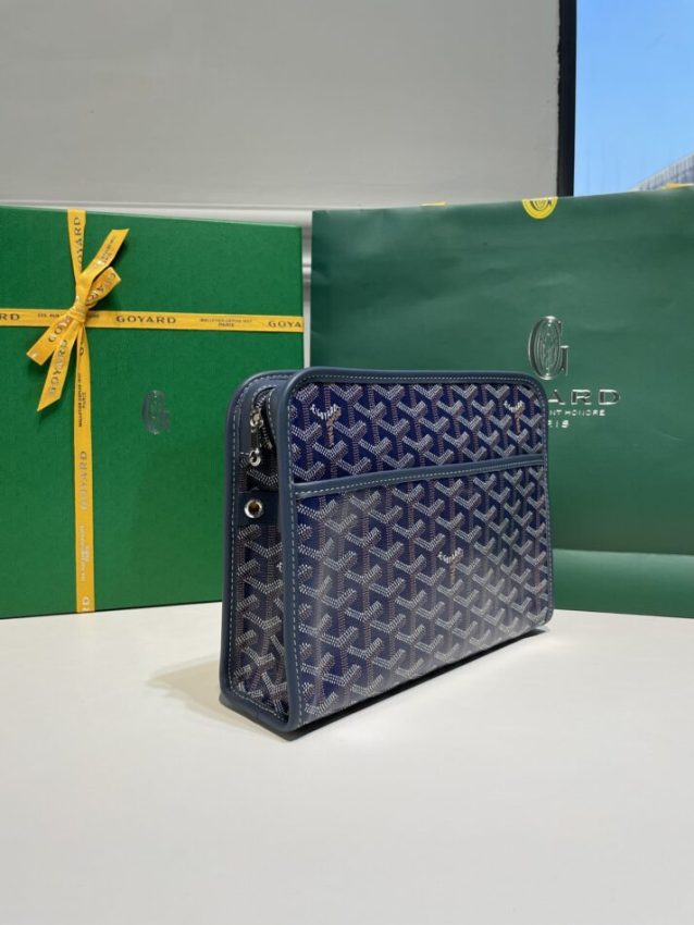 Replica Goyard Jouvence Toiletry Bag Dark Blue - premium-grade designer purse dupe