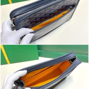 Replica Goyard Jouvence Toiletry Bag Dark Blue - high-end fake designer purse