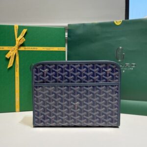 Replica Goyard Jouvence Toiletry Bag Dark Blue - best-selling designer handbag dupe