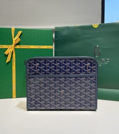 Replica Goyard Jouvence Toiletry Bag Dark Blue - best-selling designer handbag dupe