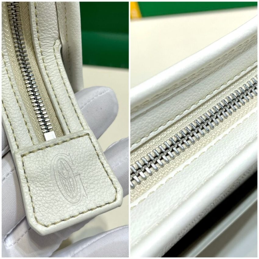 Replica Goyard Jouvence Toiletry Bag White - 1:1 designer replica handbag