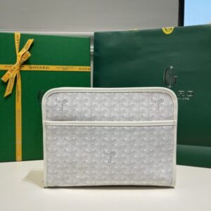 Replica Goyard Jouvence Toiletry Bag White - best quality luxury bag dupe