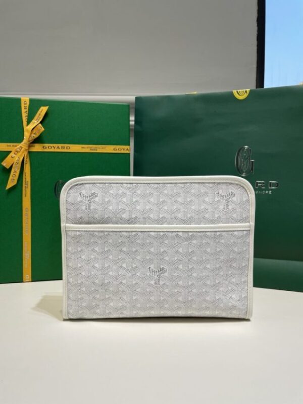 Replica Goyard Jouvence Toiletry Bag White - best quality luxury bag dupe