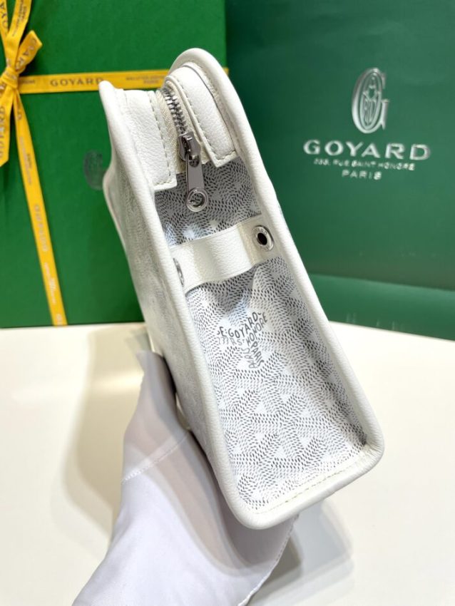 Replica Goyard Jouvence Toiletry Bag White - elite superclone designer purse