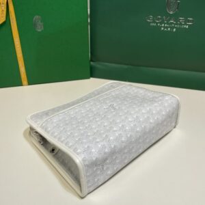 Replica Goyard Jouvence Toiletry Bag White - elite superclone designer purse