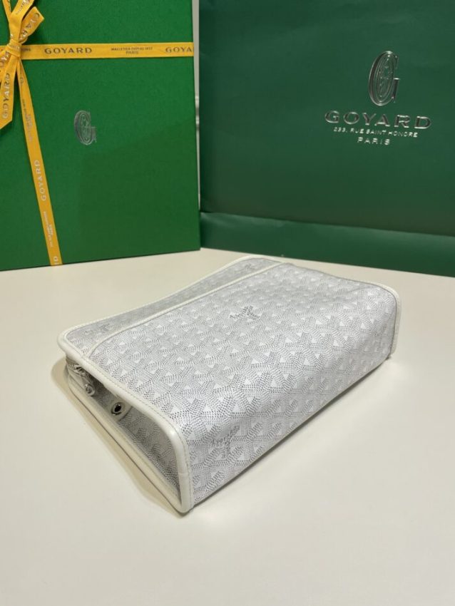 Replica Goyard Jouvence Toiletry Bag White - elite superclone designer purse