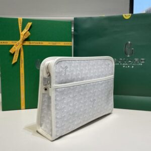 Replica Goyard Jouvence Toiletry Bag White - best-selling designer handbag dupe