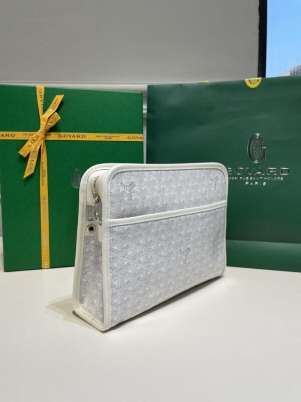 Replica Goyard Jouvence Toiletry Bag White - best-selling designer handbag dupe