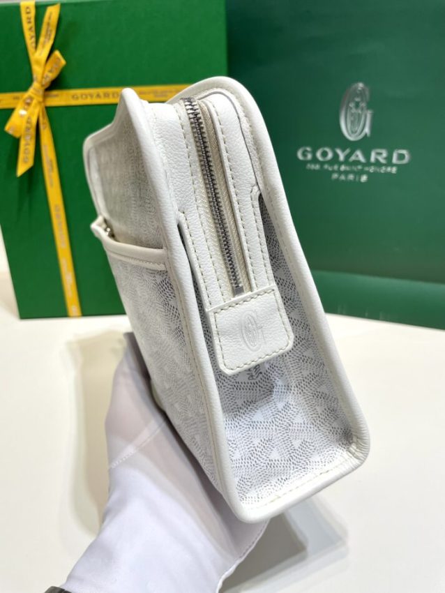 Replica Goyard Jouvence Toiletry Bag White - elite superclone designer purse