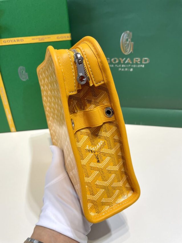 Replica Goyard Jouvence Toiletry Bag Yellow - 1:1 designer replica handbag