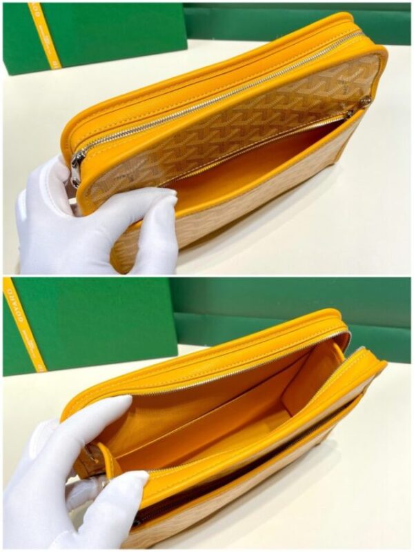 Replica Goyard Jouvence Toiletry Bag Yellow - high-end fake designer purse