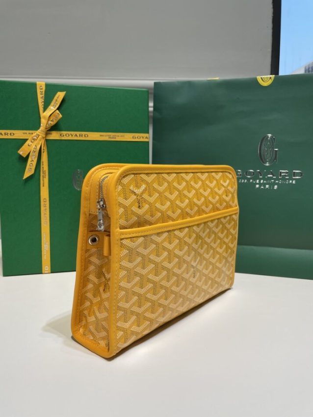 Replica Goyard Jouvence Toiletry Bag Yellow - near-authentic luxury replica handbag