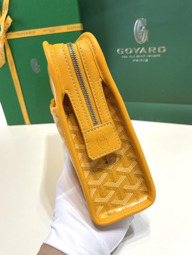Replica Goyard Jouvence Toiletry Bag Yellow - best quality luxury bag dupe