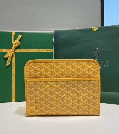 Replica Goyard Jouvence Toiletry Bag Yellow - high-end fake designer purse