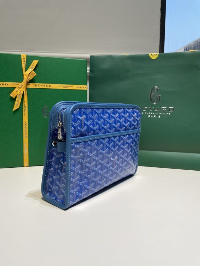 Replica Goyard Jouvence Toiletry Bag Blue - realistic designer-inspired fake bag