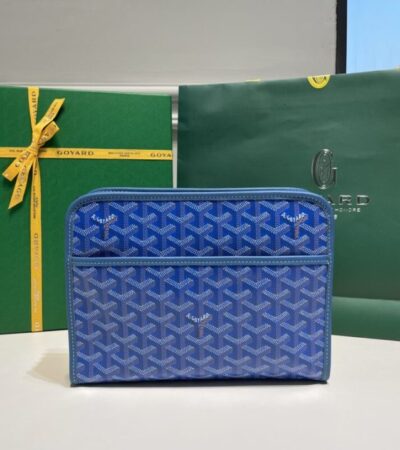 Replica Goyard Jouvence Toiletry Bag Blue - best quality luxury bag dupe