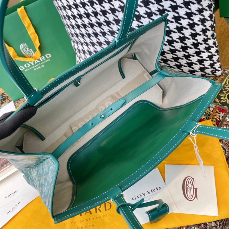 Replica Goyard Bellechasse Green - ultra-realistic fake designer tote