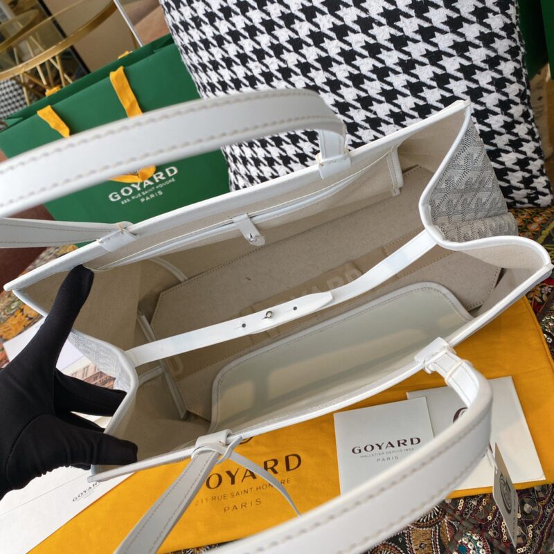 Replica Goyard Bellechasse White - high-accuracy replica luxury purse