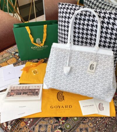 Replica Goyard Bellechasse White - authentic-look luxury purse replica