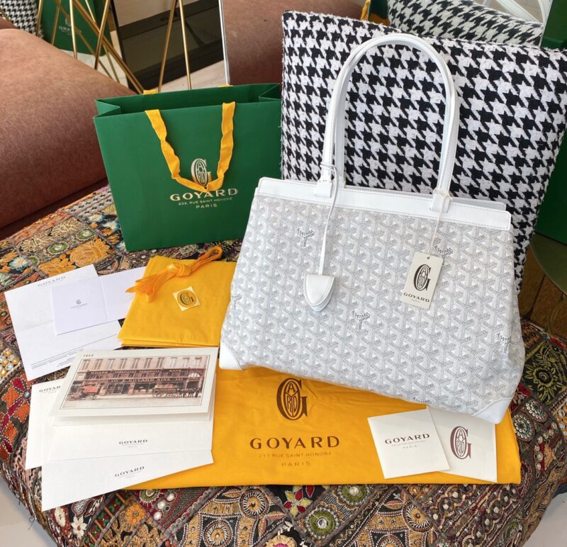 Replica Goyard Bellechasse White - authentic-look luxury purse replica